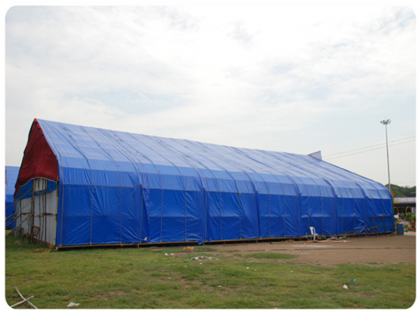 Prelata impermeabila cu inele 90 gr/mp dimensiune 3 x 5 m, albastra [3]