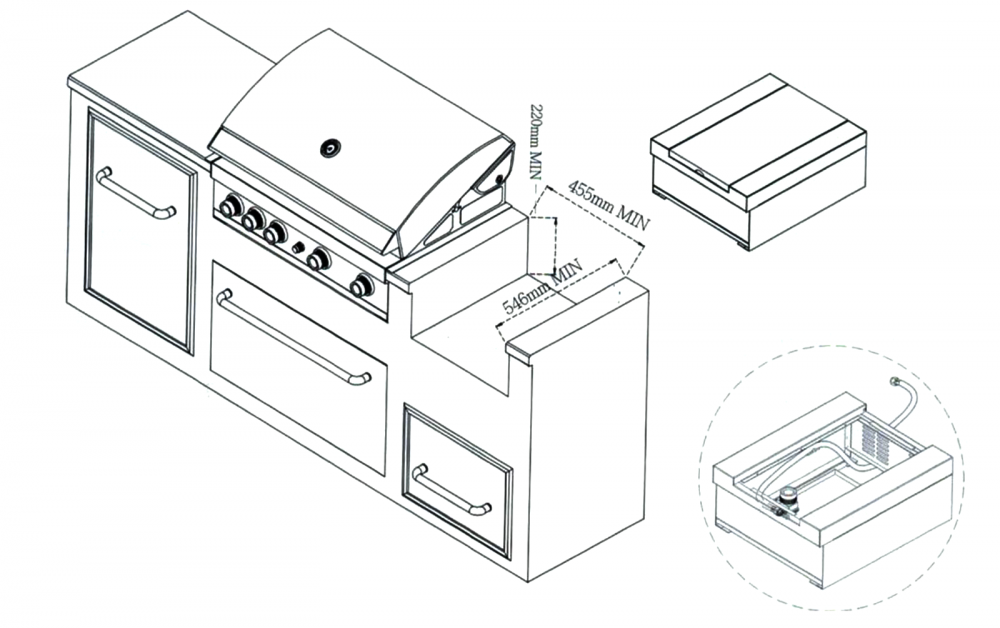 Arzator lateral incastrabil tip sear burner Grandhall K01000195A [7]