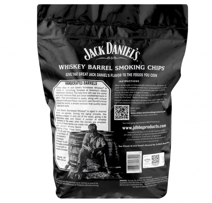 Aschii afumare din butoaie de whiskey Jack Daniels 800 g JD-SW [2]