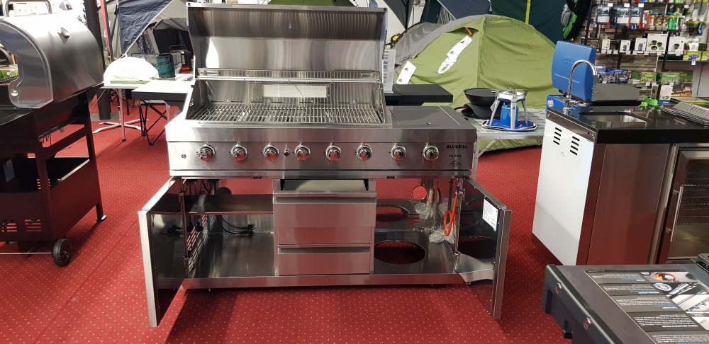 Bucatarie de exterior modulara, gratar pe gaz si carbune cu Air System ALL GRILL Top-Line Ultra 100930 [15]