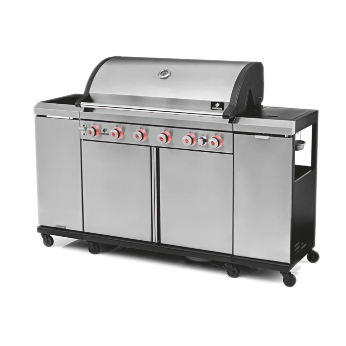 Bucatarie de exterior pe gaz Grill Chef Landmann 22174, 6 arzatoare inox si 1 arzator ceramic infrarosu MaxX-Zone [2]