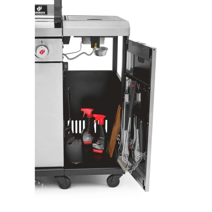 Bucatarie de exterior pe gaz Grill Chef Landmann 22174, 6 arzatoare inox si 1 arzator ceramic infrarosu MaxX-Zone [11]
