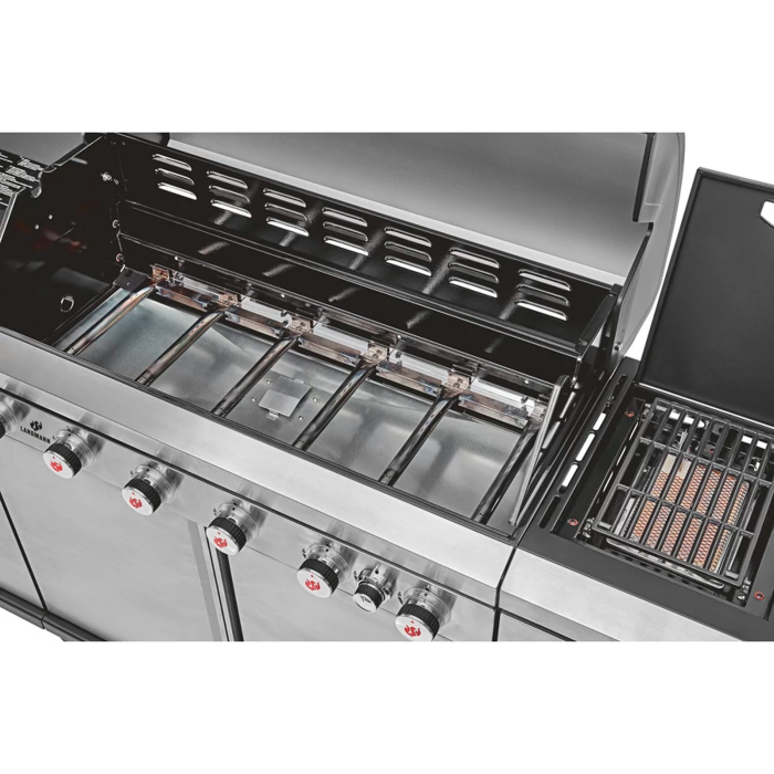 Bucatarie de exterior pe gaz Grill Chef Landmann 22174, 6 arzatoare inox si 1 arzator ceramic infrarosu MaxX-Zone [7]