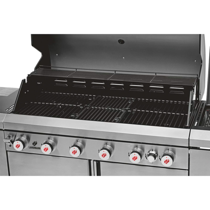Bucatarie de exterior pe gaz Grill Chef Landmann 22174, 6 arzatoare inox si 1 arzator ceramic infrarosu MaxX-Zone [5]