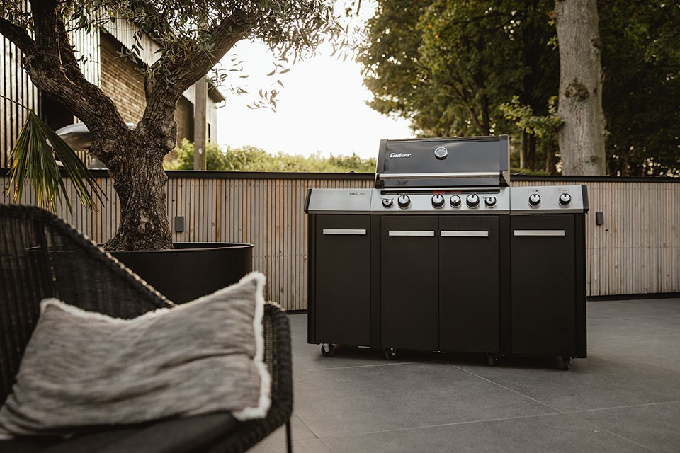 Bucatarie pe gaz, 3 arzatoare inox, arzator infrarosu ajustabil, grile fonta, Enders Uniq Pro 3 IK Kitchen Turbo 860833 [15]