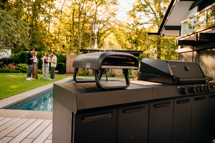 Bucatarie pe gaz, 4 arzatoare inox, arzator infrarosu ajustabil, grile fonta, Enders Uniq 4 IK Kitchen Cruster Shadow 870333 [21]