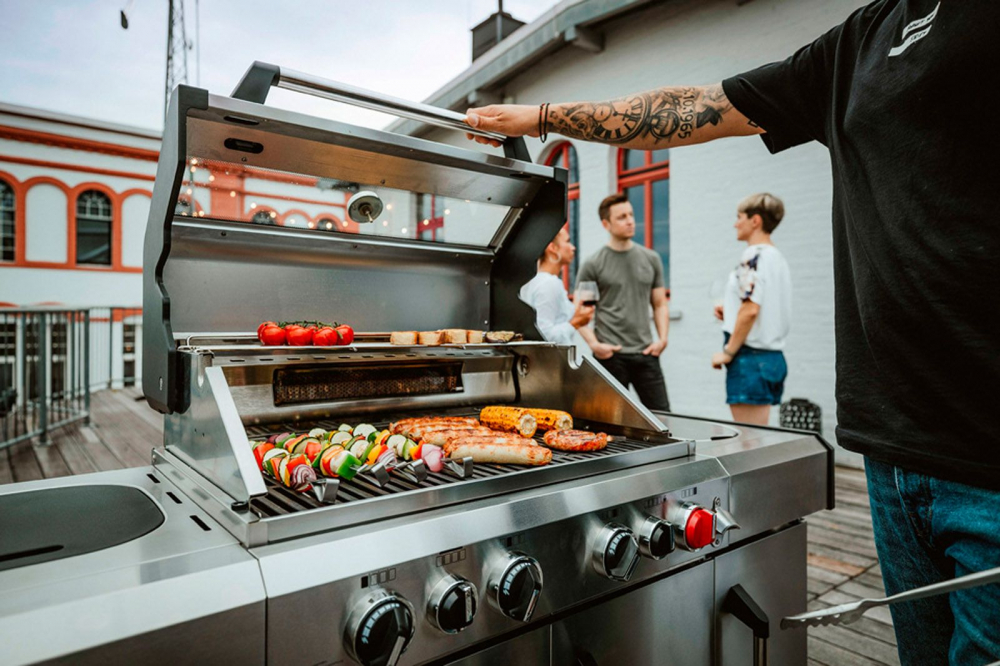 Bucatarie pe gaz, 4 arzatoare inox, arzator infrarosu, grile fonta, Enders Kansas II Pro 4 SIK Profi Turbo 871433 [33]