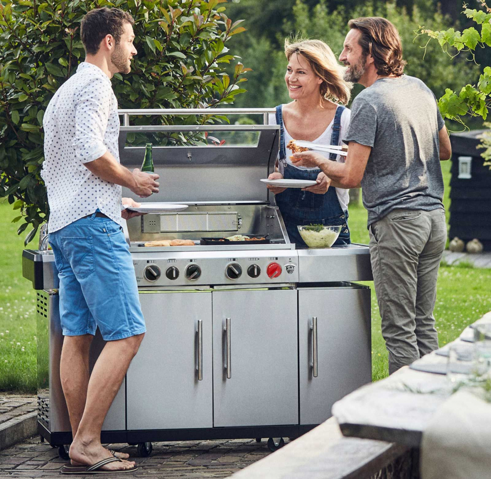 Bucatarie pe gaz, 4 arzatoare inox, arzator infrarosu, grile fonta, Enders Kansas II Pro 4 SIK Profi Turbo 871433 [16]