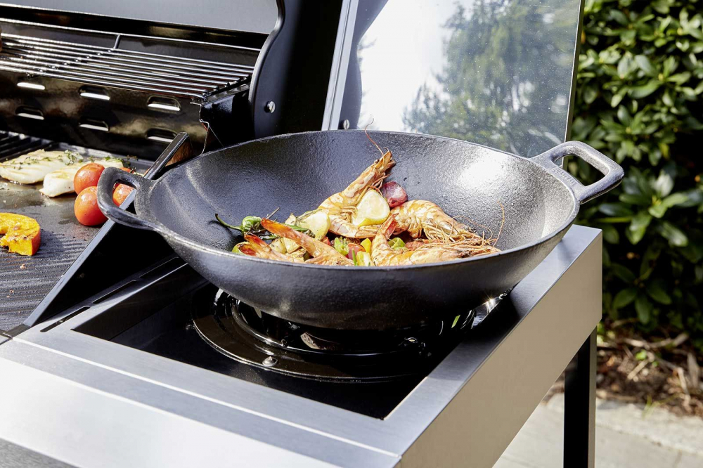 Bucatarie pe gaz Grill Chef Landmann 12120, 6+1 arzatoare inox [11]