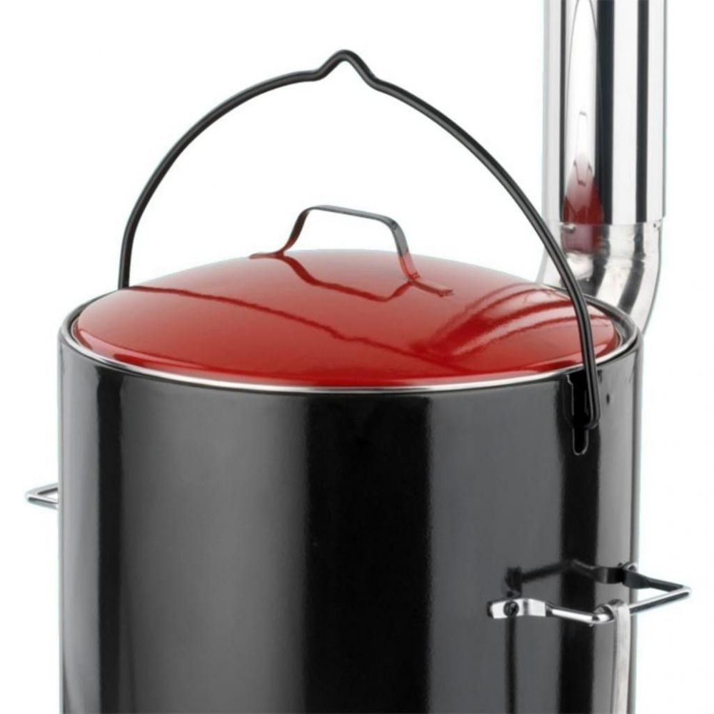 Cazan de gatit cu lemne, include capac si polonic, 14 litri, Activa 11275 [10]