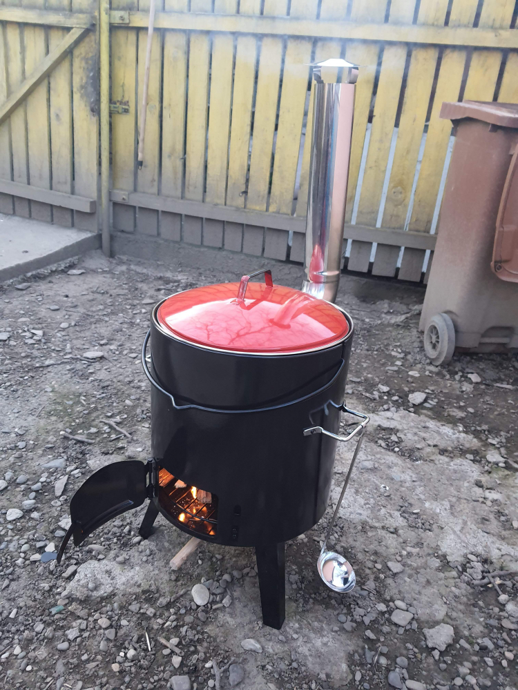 Cazan de gatit cu lemne, include capac si polonic, 14 litri, Activa 11275 [20]