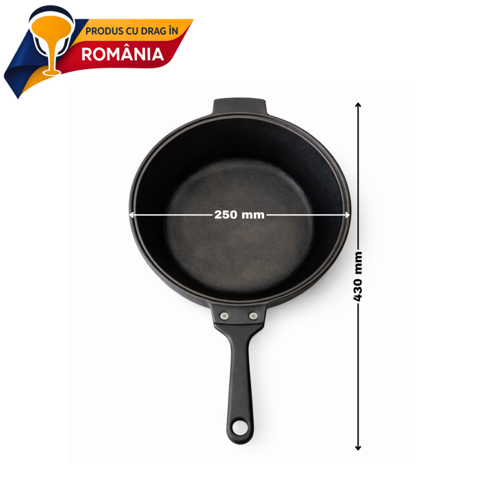 CEAUN DIN FONTĂ 3.5 L CU MÂNER DETAȘABIL [3]