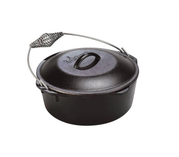 CEAUN DIN FONTA CU CAPAC - CUPTOR OLANDEZ 4,7 L LODGE L-8DO3 [2]