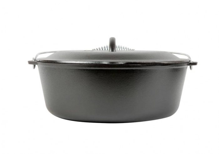 CEAUN DIN FONTA CU CAPAC - CUPTOR OLANDEZ 8.5 L LODGE L-12DO3 [2]
