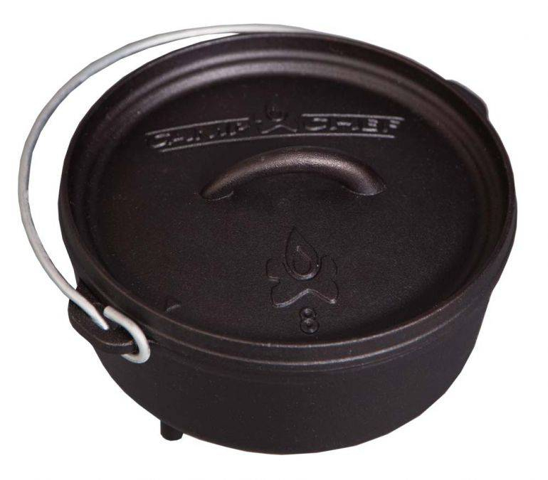 Ceaun din fonta cu capac - cuptor olandez Camp Chef 21,6 cm 1,9 litri CC-SDO8 [2]
