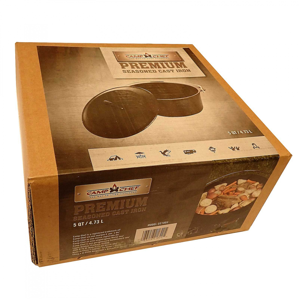 Ceaun din fonta cu capac - cuptor olandez Camp Chef 25 cm 4,7 litri CC-C10EU [11]