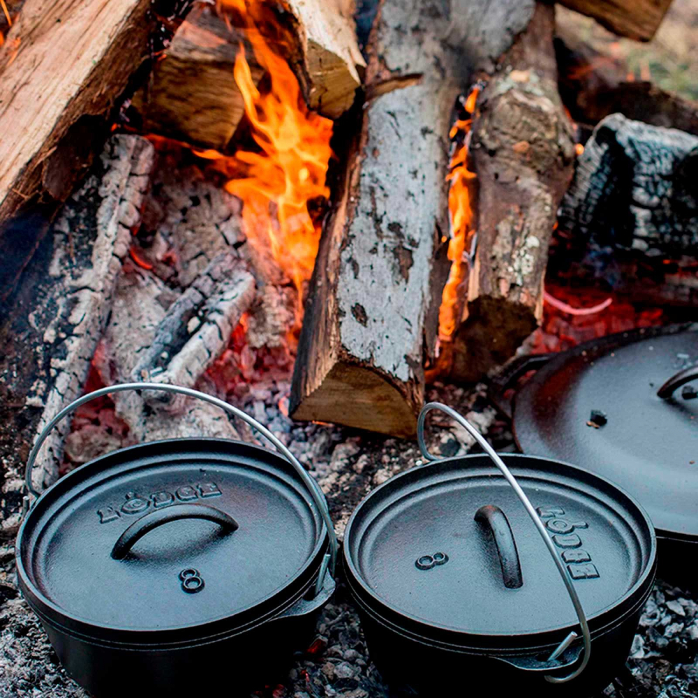 Ceaun din fonta cu capac - cuptor olandez Lodge 20 cm 1,9 litri L-8CO3 [7]