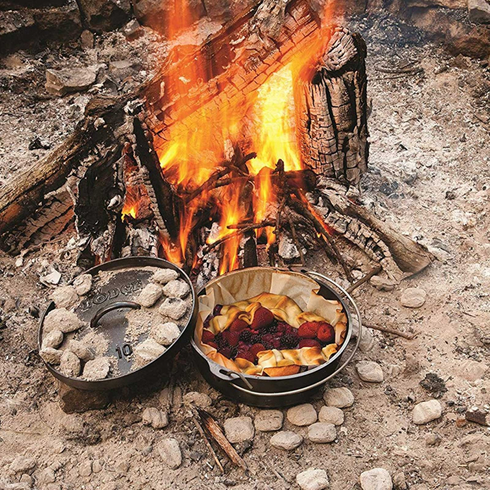 Ceaun din fonta cu capac - cuptor olandez Lodge 25,4 cm 3,7 litri L-10CO3 [4]