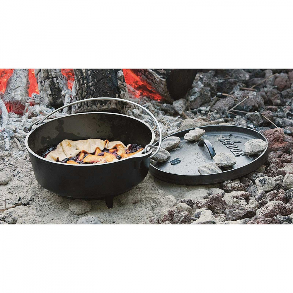 Ceaun din fonta cu capac - cuptor olandez Lodge 25,4 cm 3,7 litri L-10CO3 [5]