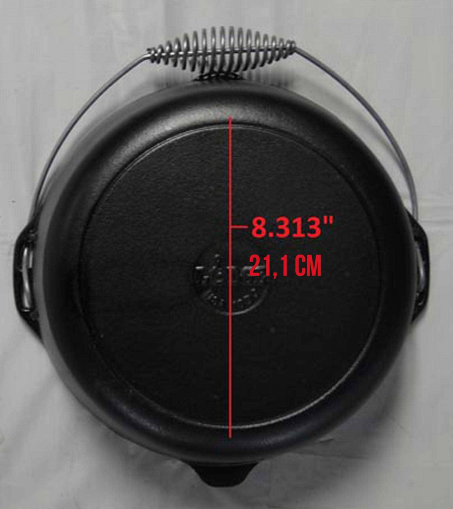 Ceaun din fonta cu capac - cuptor olandez Lodge 30 cm 6,7 litri L-10DO3 [18]