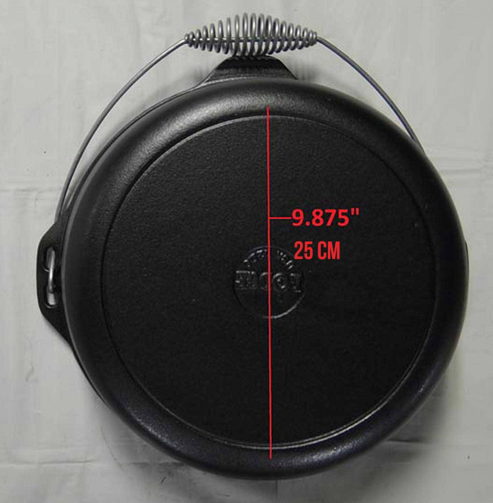 Ceaun din fonta cu capac - cuptor olandez Lodge 33 cm 8,5 litri L-12DO3 [20]