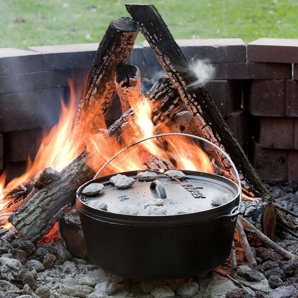 Ceaun din fonta cu capac - cuptor olandez Lodge 36 cm 9,5 litri L-14DCO3 [3]