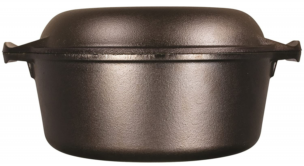 Ceaun din fonta cu capac tip tigaie - cuptor olandez Lodge 25,4 cm 4,7 litri L-8DD3 [2]