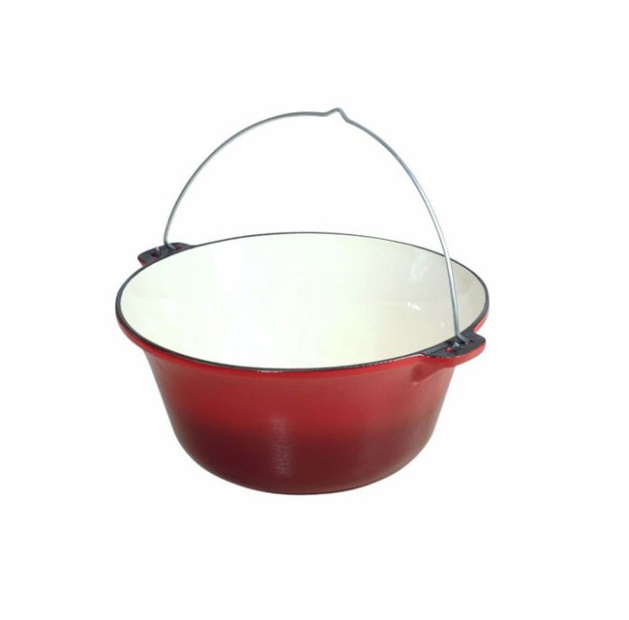 Ceaun din fonta emailata, culoare rosu, 10,8 litri, Perfect Home, 10569 [2]