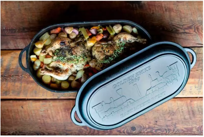 CEAUN OVAL DIN FONTA CU CAPAC - CUPTOR OLANDEZ CAMP CHEF 11 L CC-DOOV18 [3]