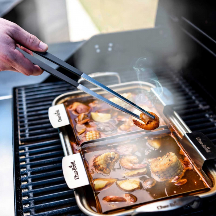 Cleste tip penseta pentru gratar si fructe de mare 36 x 5 x 2 cm Char-Broil 140091 [5]