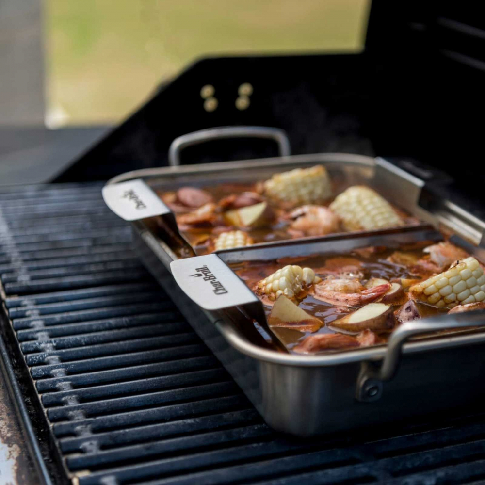 Cos din inox pentru gratar 25 x 16 x 7 cm Char-Broil 140016 [5]