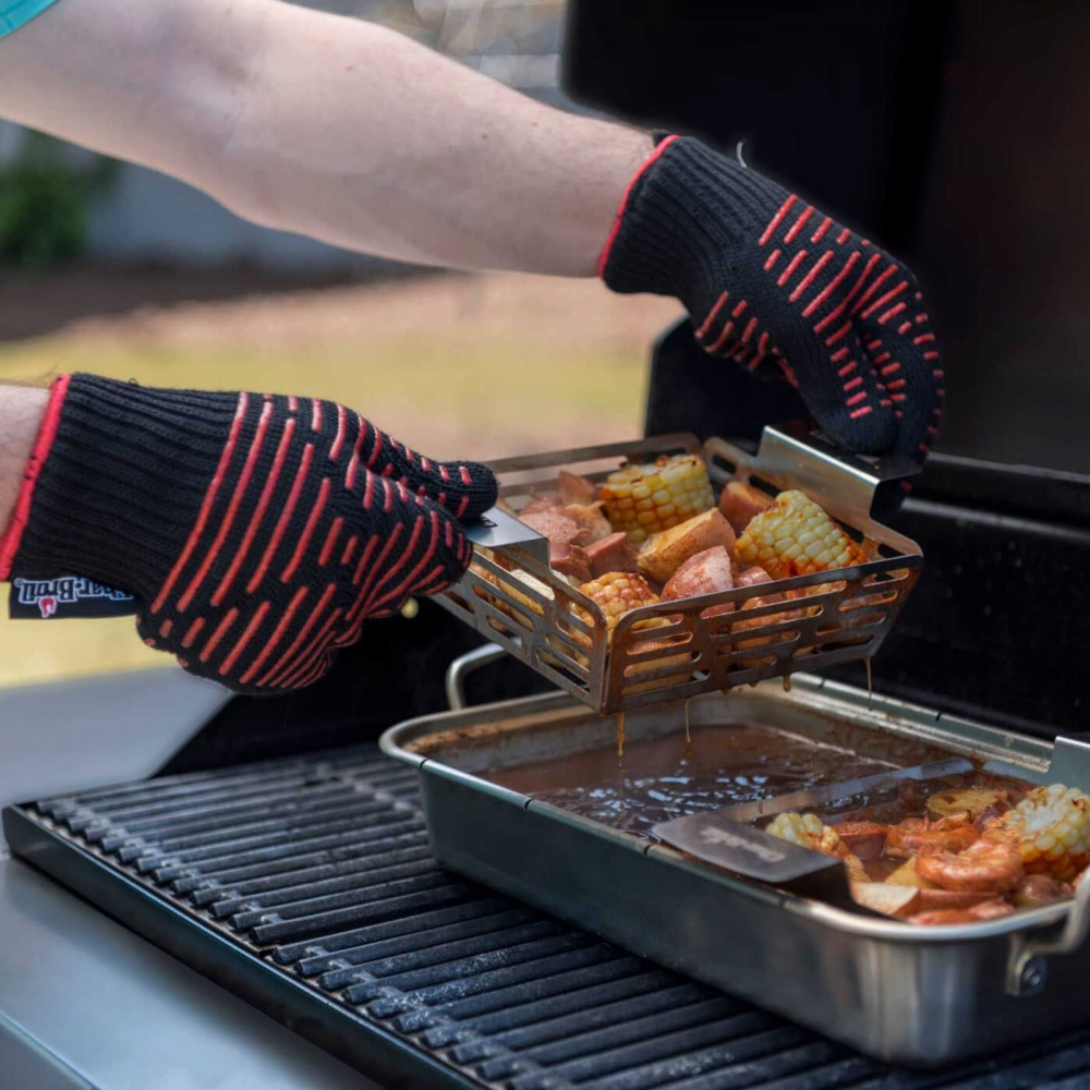 Cos din inox pentru gratar 25 x 16 x 7 cm Char-Broil 140016 [7]