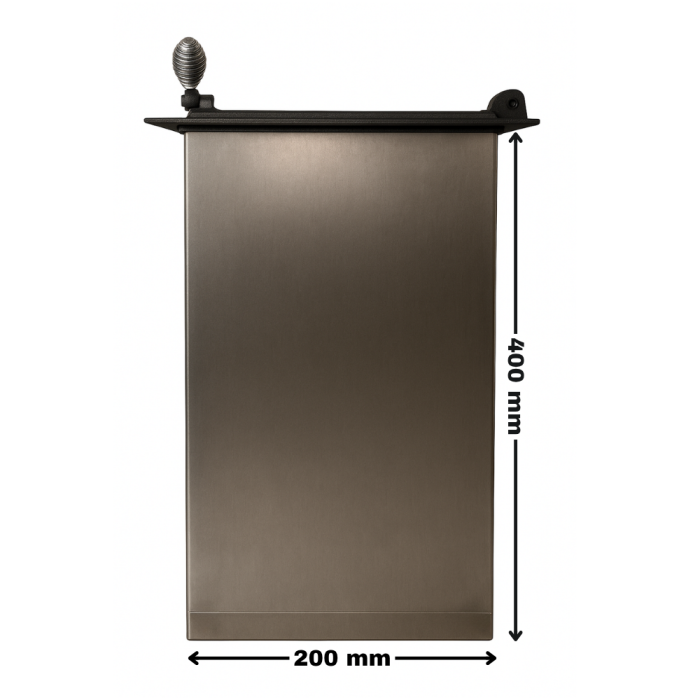 CUPTOR CU UȘĂ DIN FONTĂ 325 x 255 mm + TERMOMETRU 350 GRADE [3]