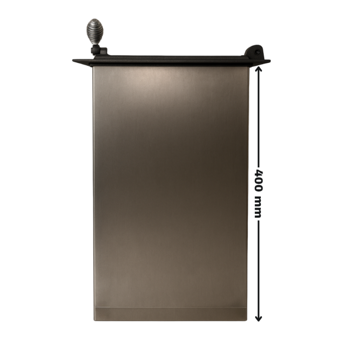 CUPTOR CU UȘĂ DIN FONTĂ 400 x 320 mm + TERMOMETRU 300 GRADE [3]