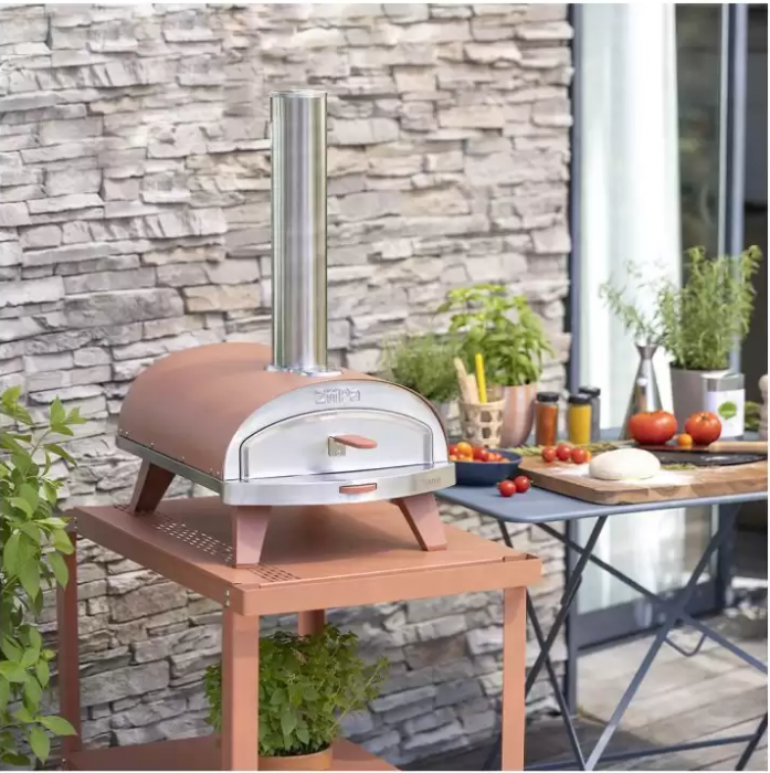 CUPTOR PENTRU PIZZA COMPACT PE PELETI SI LEMNE TERRACOTTA ZIIPA22-003 [5]