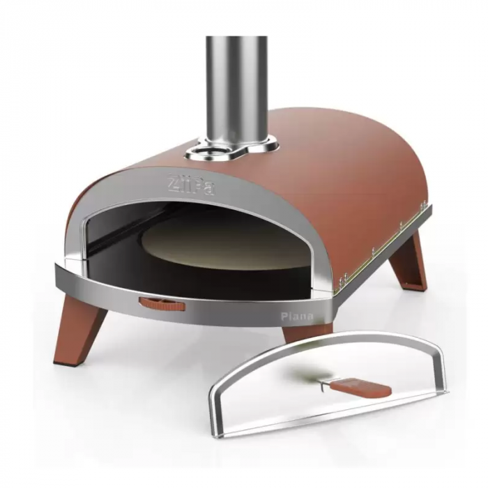 CUPTOR PENTRU PIZZA COMPACT PE PELETI SI LEMNE TERRACOTTA ZIIPA22-003 [2]