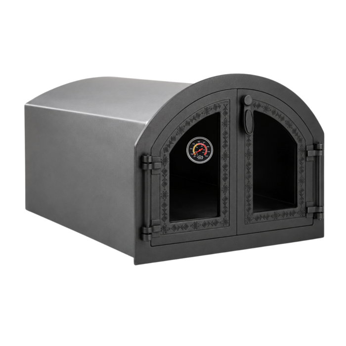 Cuptor sobă cu ușă cuptor cu geam Motive Românești + termometru 400 grade [2]