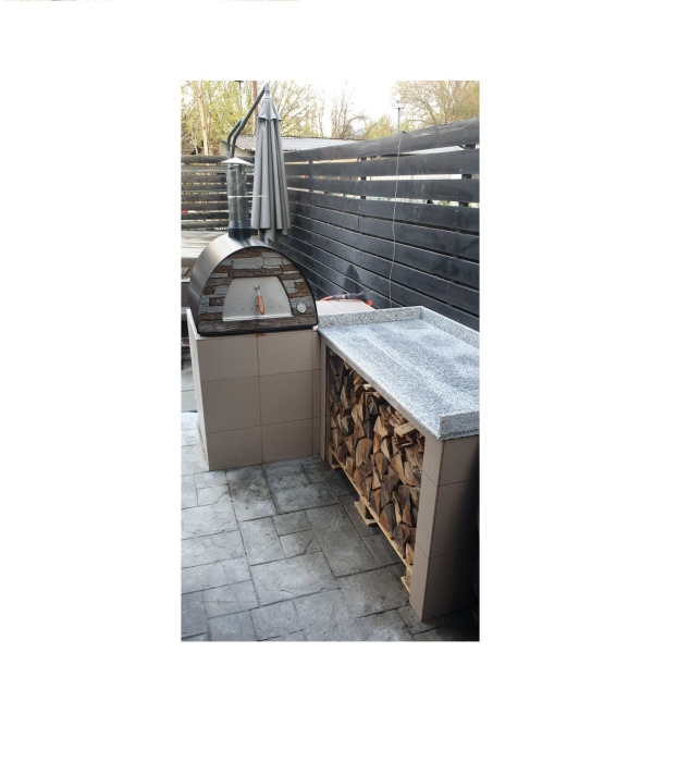 Cuptor traditional pentru pizza pe lemne Maximus Arena negru [4]