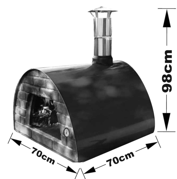 Cuptor traditional pentru pizza pe lemne Maximus Arena negru [35]