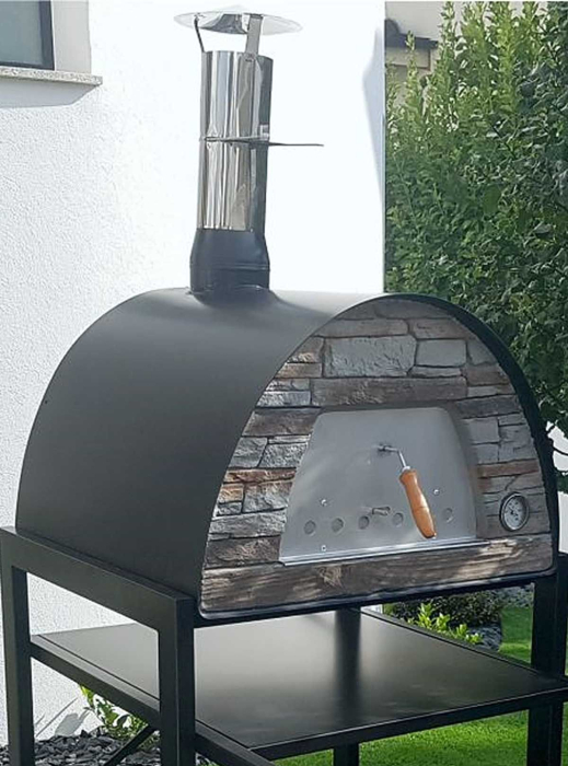Cuptor traditional pentru pizza pe lemne Maximus Arena negru [13]