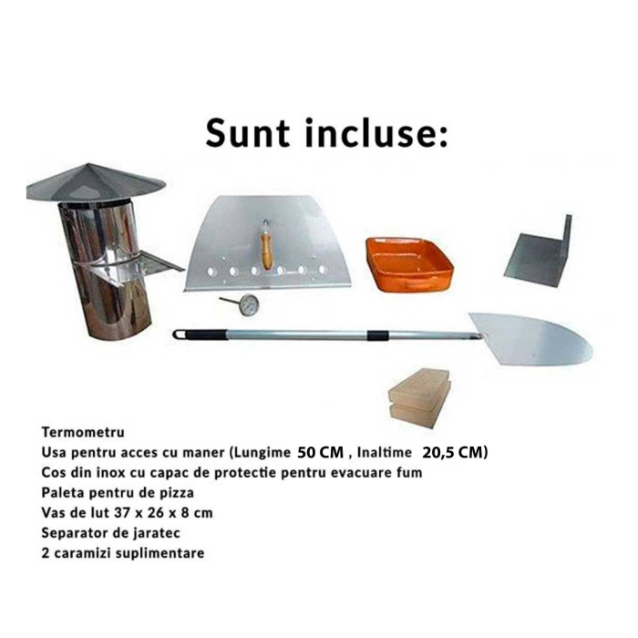 Cuptor traditional pentru pizza pe lemne Maximus Prime Arena Black [14]