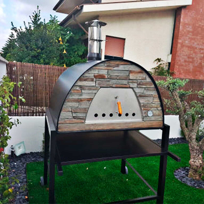 Cuptor traditional pentru pizza pe lemne Maximus Prime Arena Black [3]