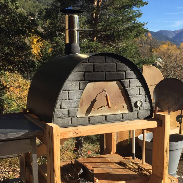 Cuptor traditional pentru pizza pe lemne Maximus Prime Arena Black [9]