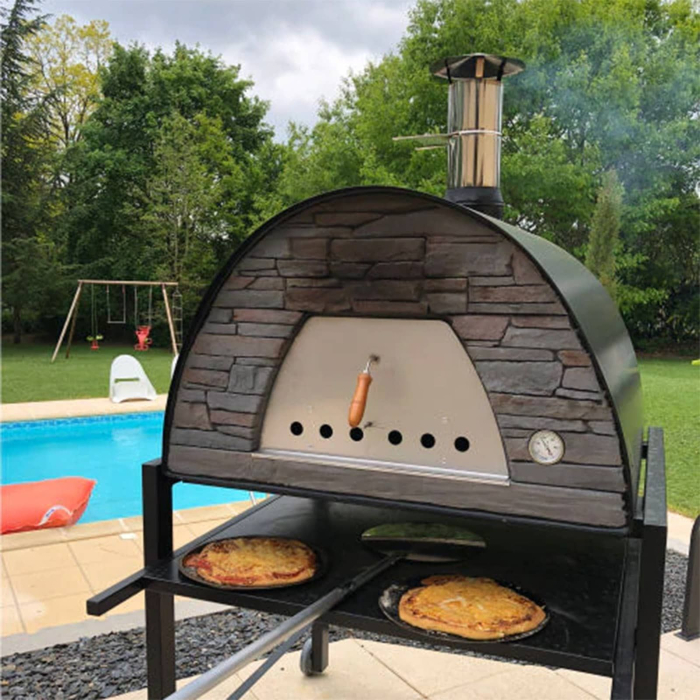 Cuptor traditional pentru pizza pe lemne Maximus Prime Arena Black [6]