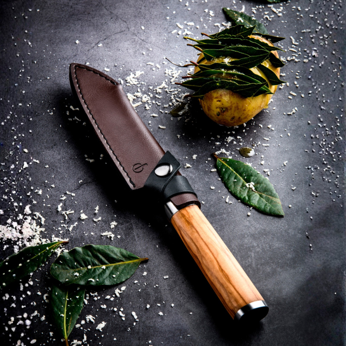 Cutit Santoku 14 cm Forged Olive OLIVESANTOKU14CM [3]