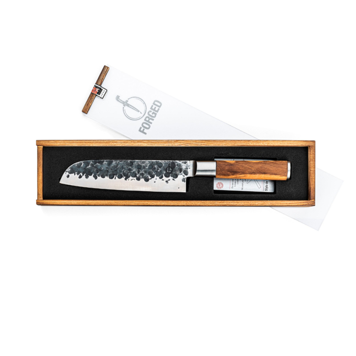 Cutit Santoku 18 cm Forged Olive OLIVESANTOKU18CM [2]