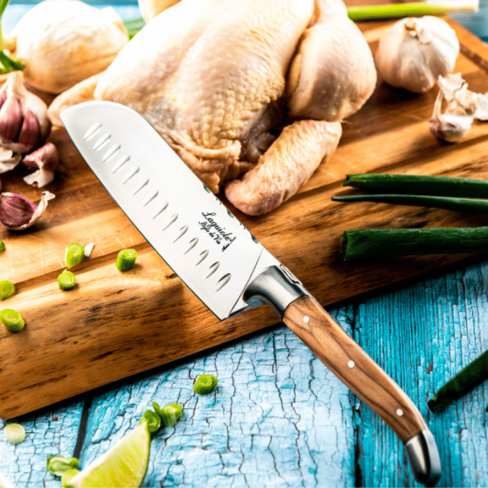 Cutit Santoku Laguiole Style de Vie Luxury Line SANTOLIJFLAG [4]