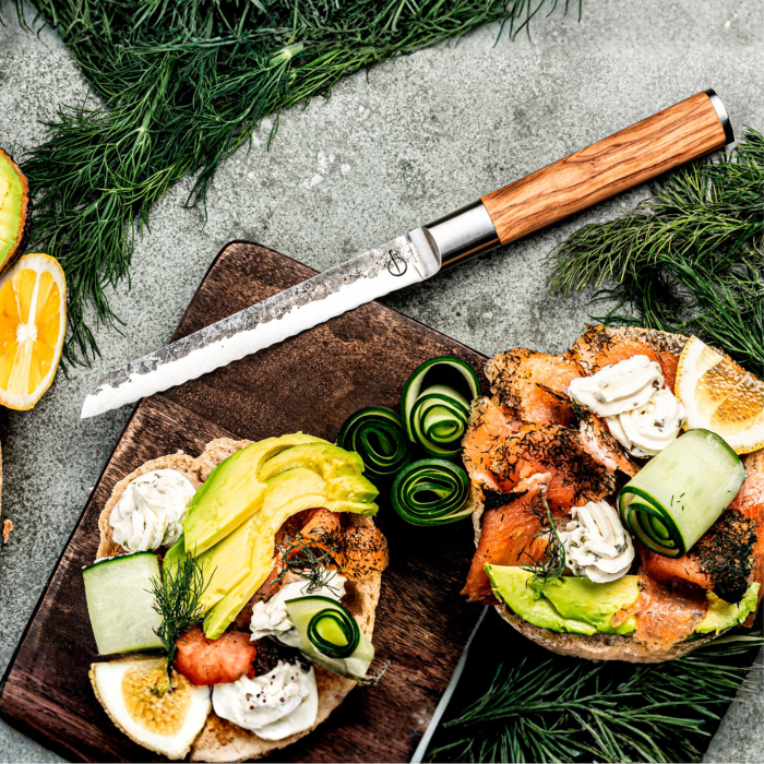 Cutit universal cu lama zimtata Forged Olive OLIVEUNISER [5]