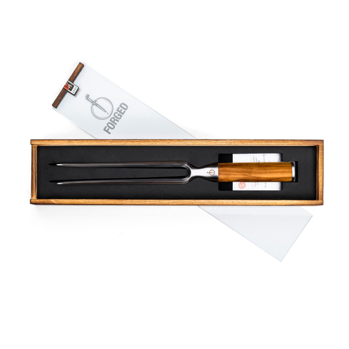 Furculita mare pentru friptura cu maner din lemn de maslin Forged Olive OLIVETRANCHVORK [2]