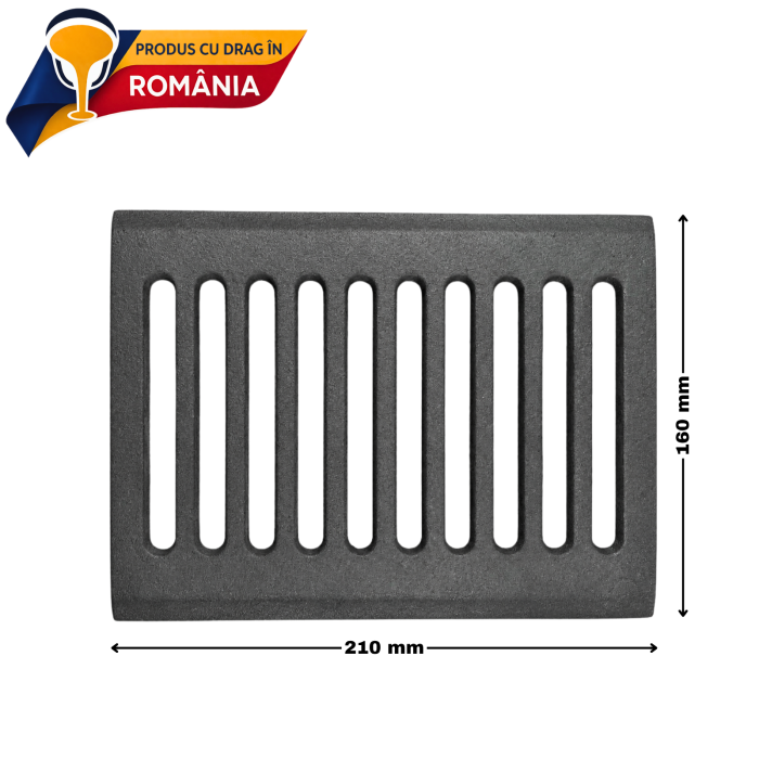 Grătar cenușar din fontă 210 x 160 mm [2]